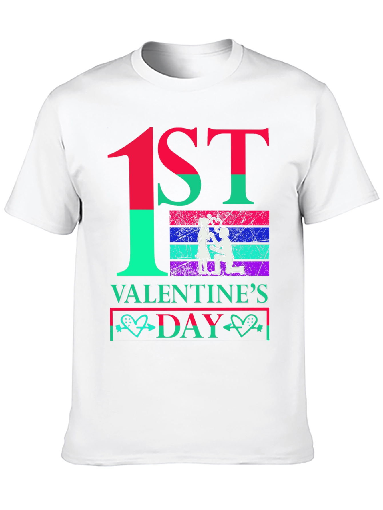1st Valentines Day Couple T-Shirt