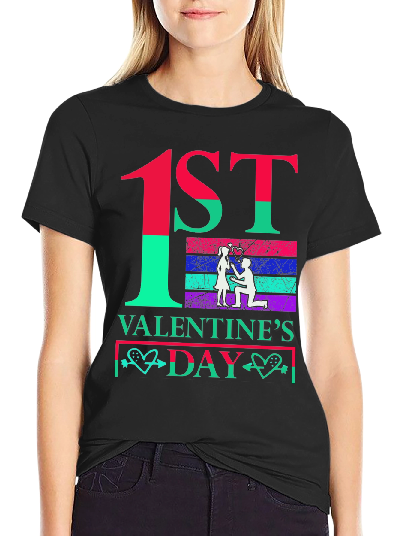 1st Valentines Day Couple T-Shirt