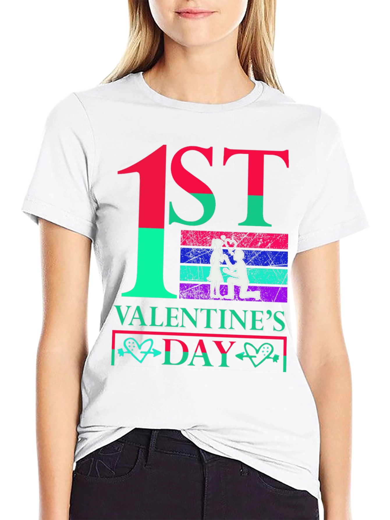 1st Valentines Day Couple T-Shirt