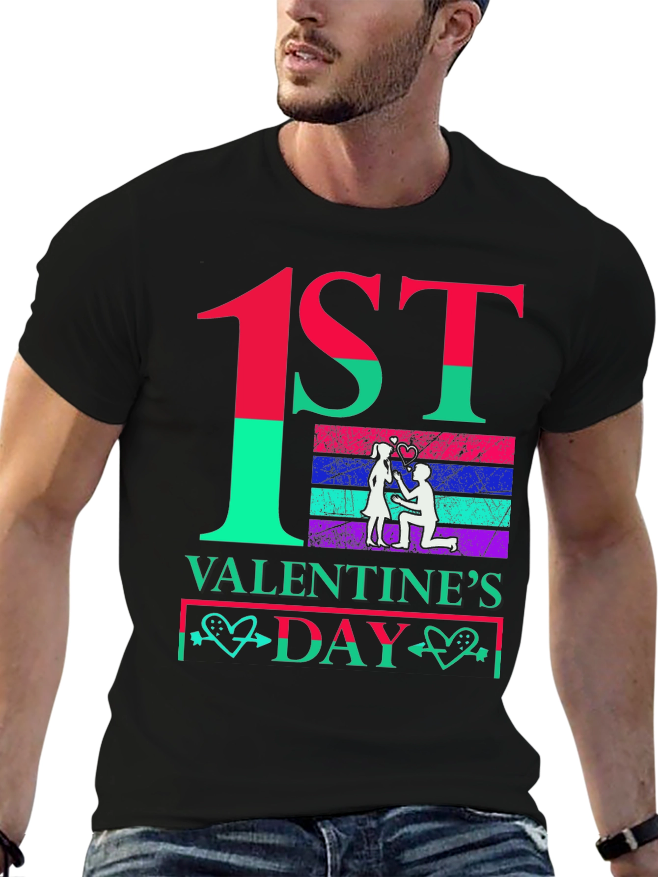 1st Valentines Day Couple T-Shirt