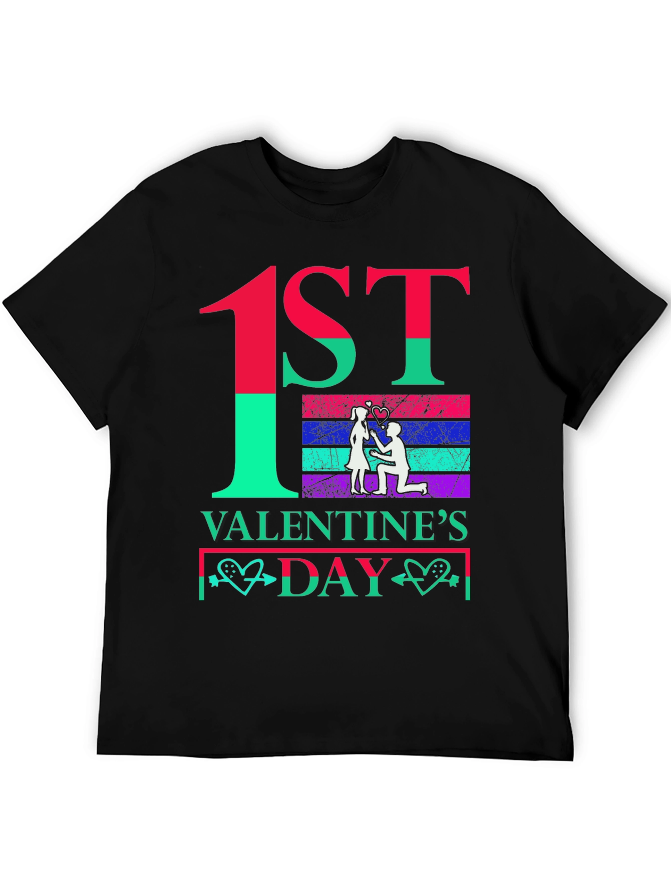 1st Valentines Day Couple T-Shirt