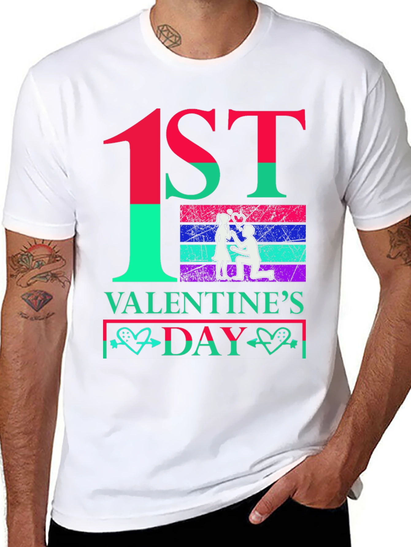 1st Valentines Day Couple T-Shirt