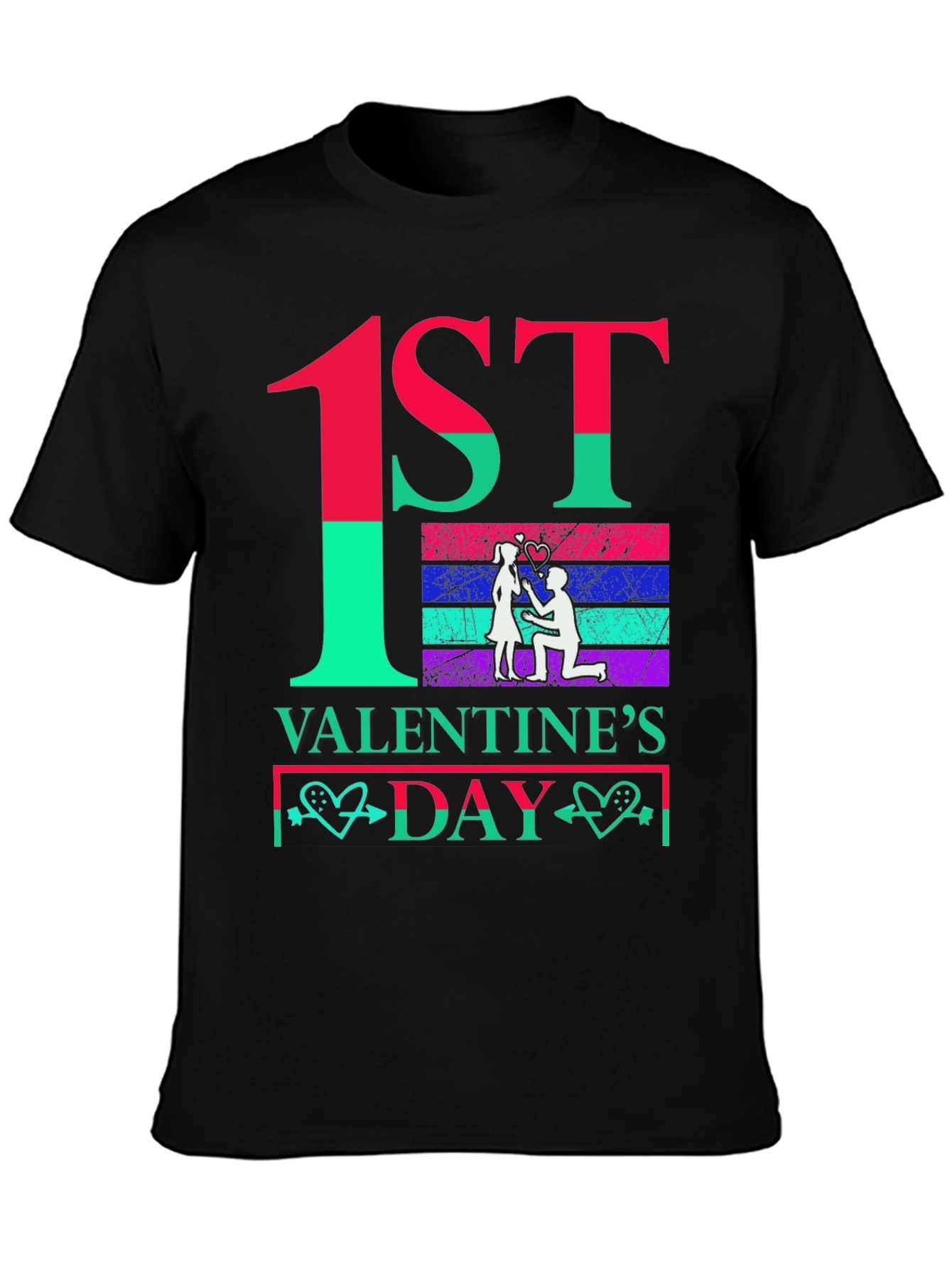 1st Valentines Day Couple T-Shirt