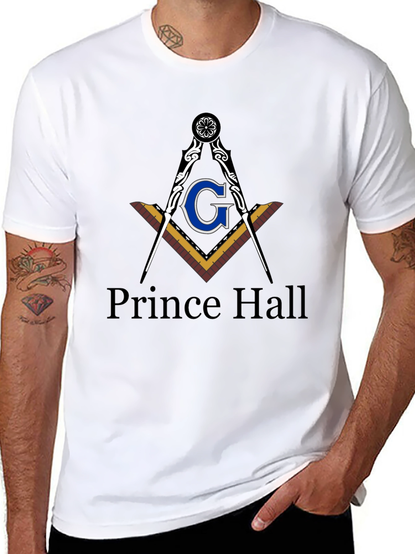 Prince Hall Freemason T-Shirt Black
