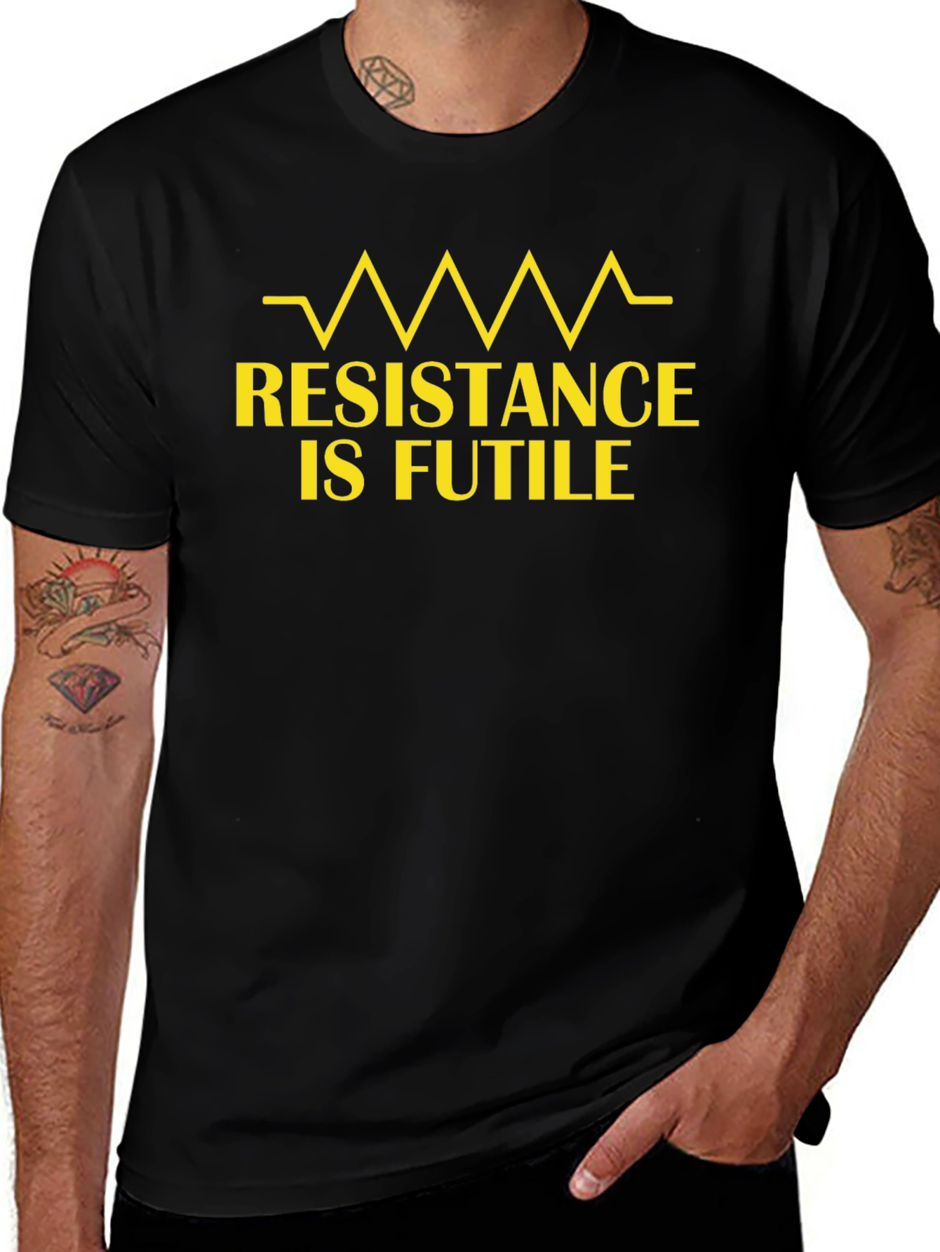 Resistance is Futile T-Shirt - Bold Graphic Tee
