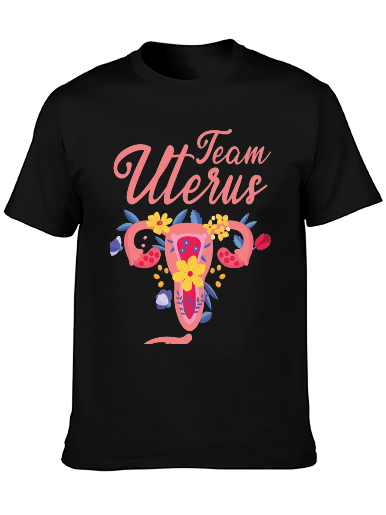 Team Uterus Graphic Tee - Black