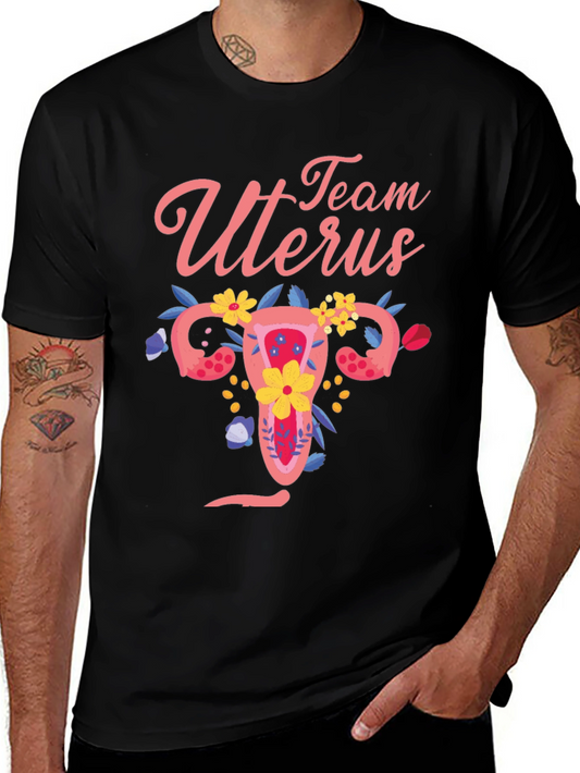 Team Uterus Graphic Tee - Black