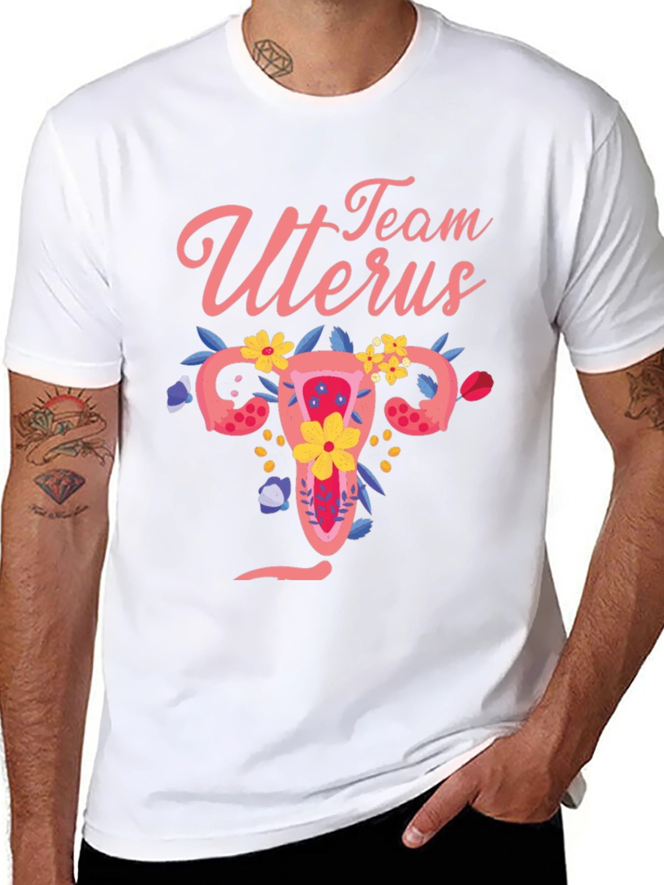 Team Uterus Graphic Tee - Black