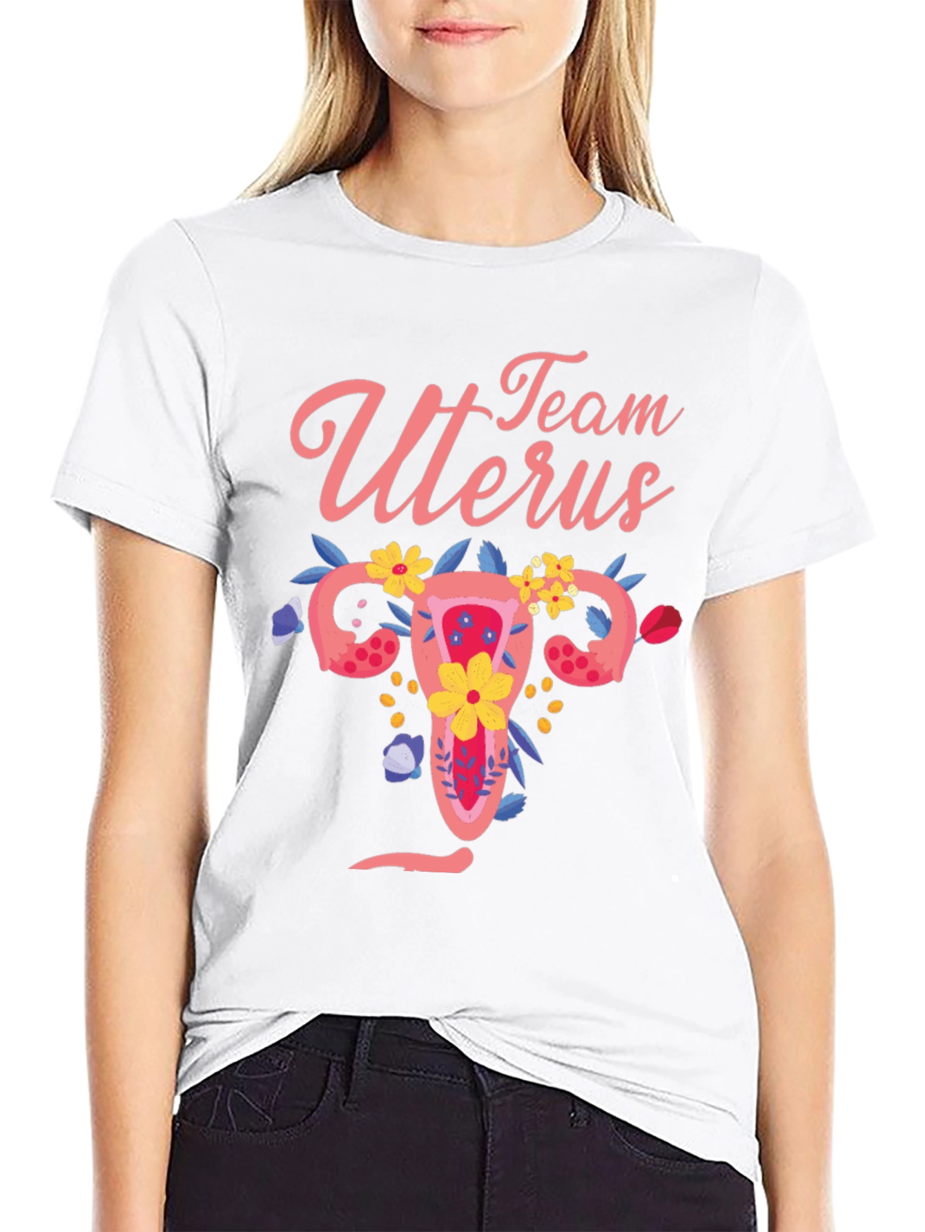 Team Uterus Graphic Tee - Black