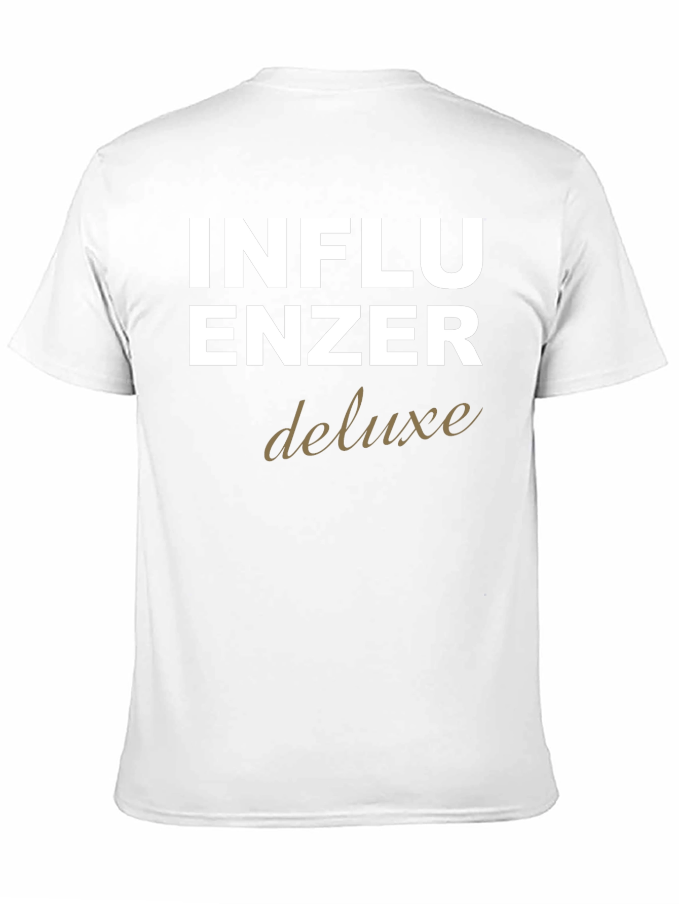 Influencer Deluxe Graphic Tee - Black Cotton T-Shirt