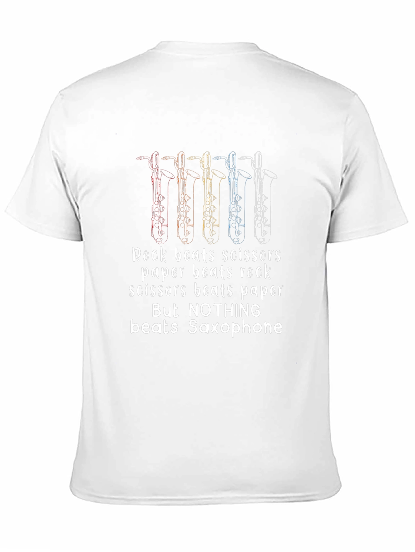 Saxophone Beats All T-Shirt Music Lover Tee