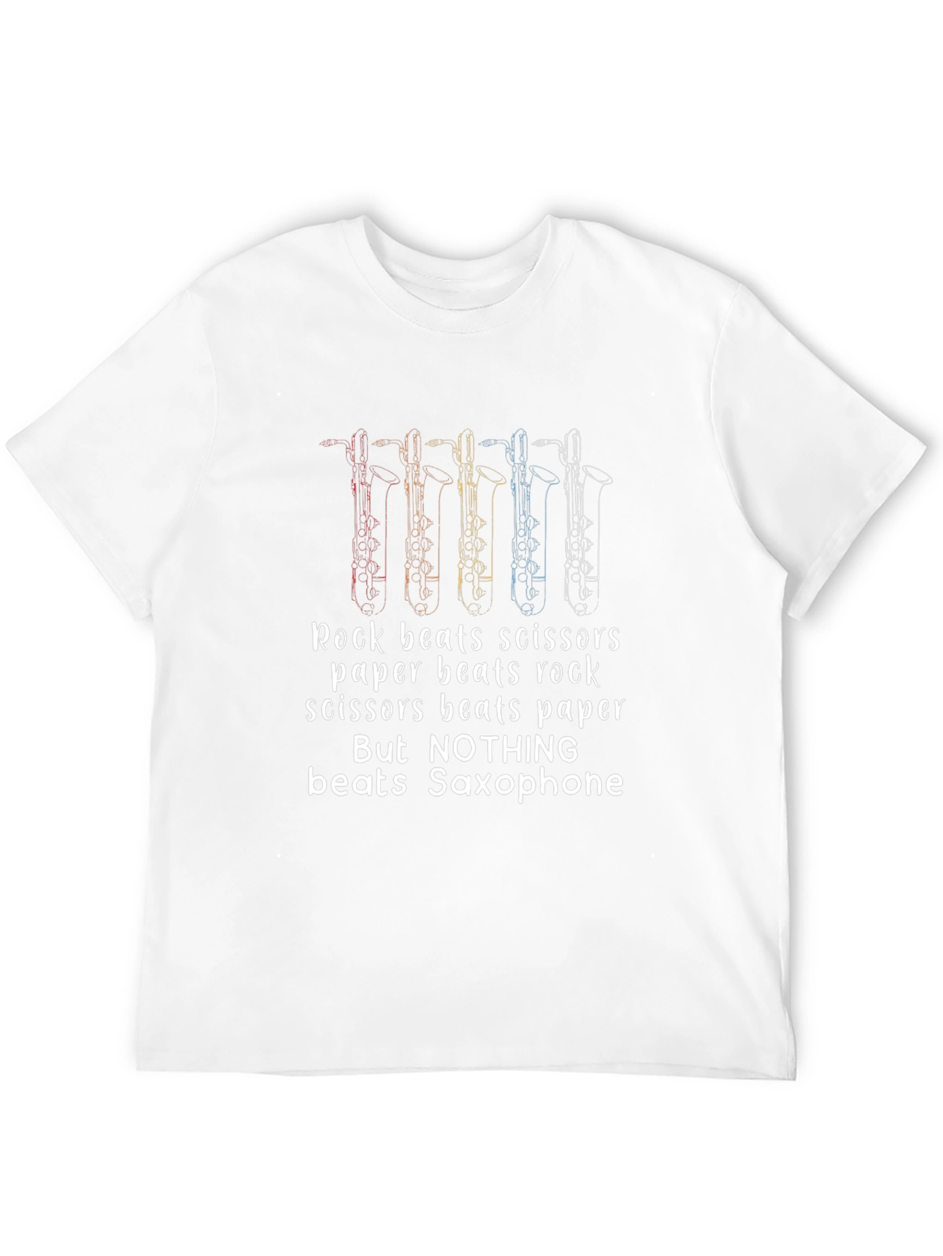 Saxophone Beats All T-Shirt Music Lover Tee