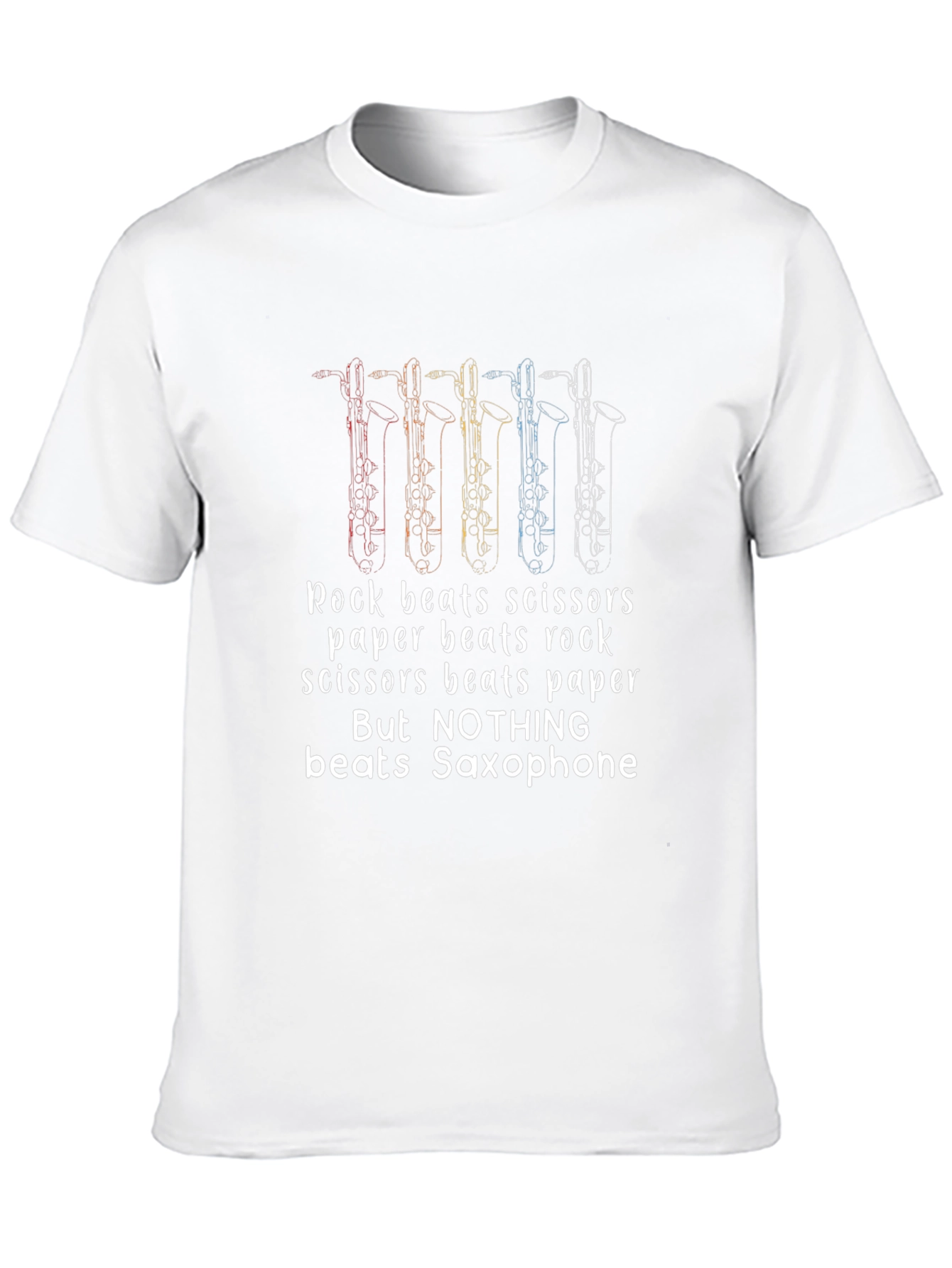Saxophone Beats All T-Shirt Music Lover Tee