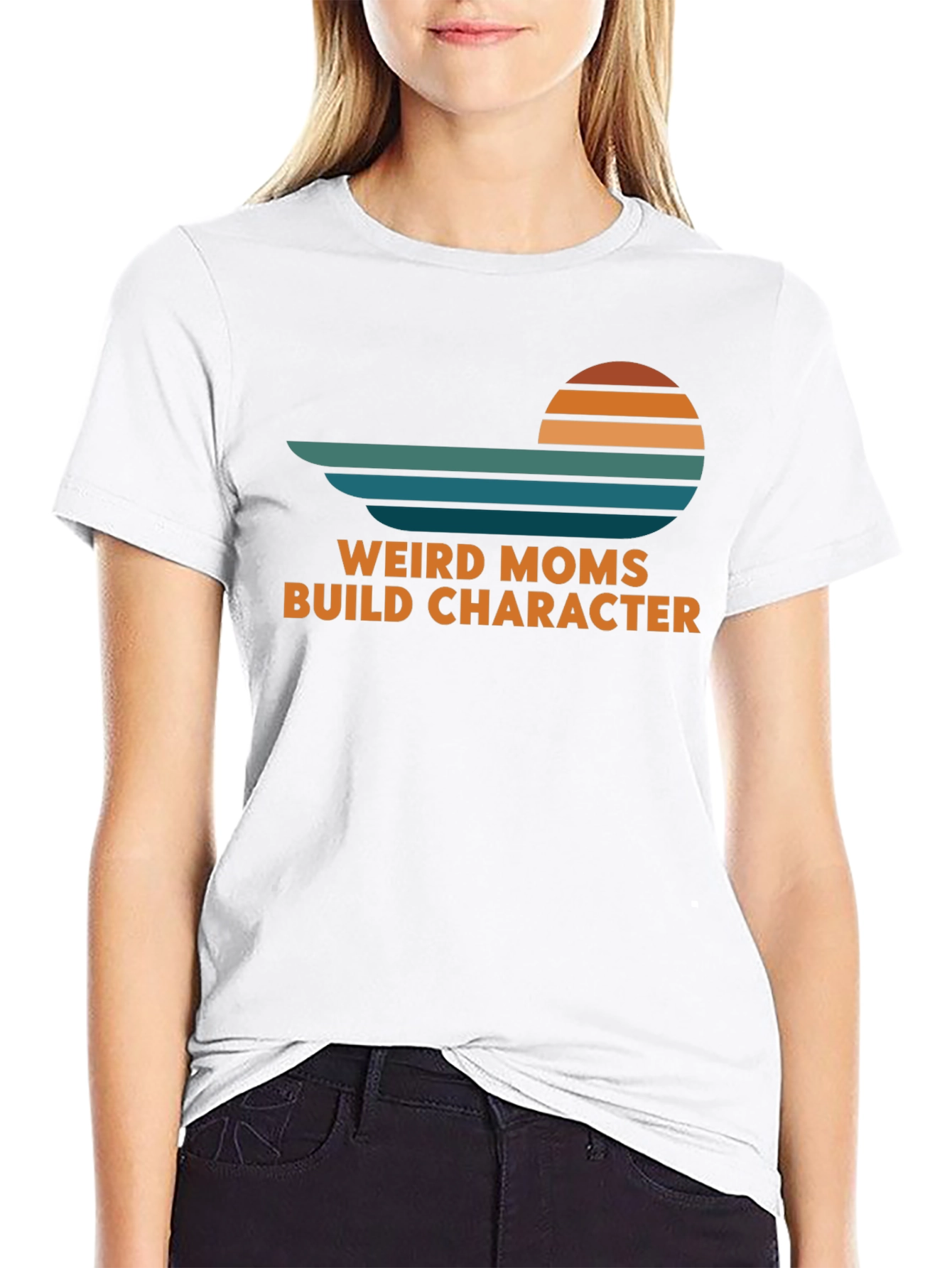 Weird Moms Build Character Retro T-Shirt