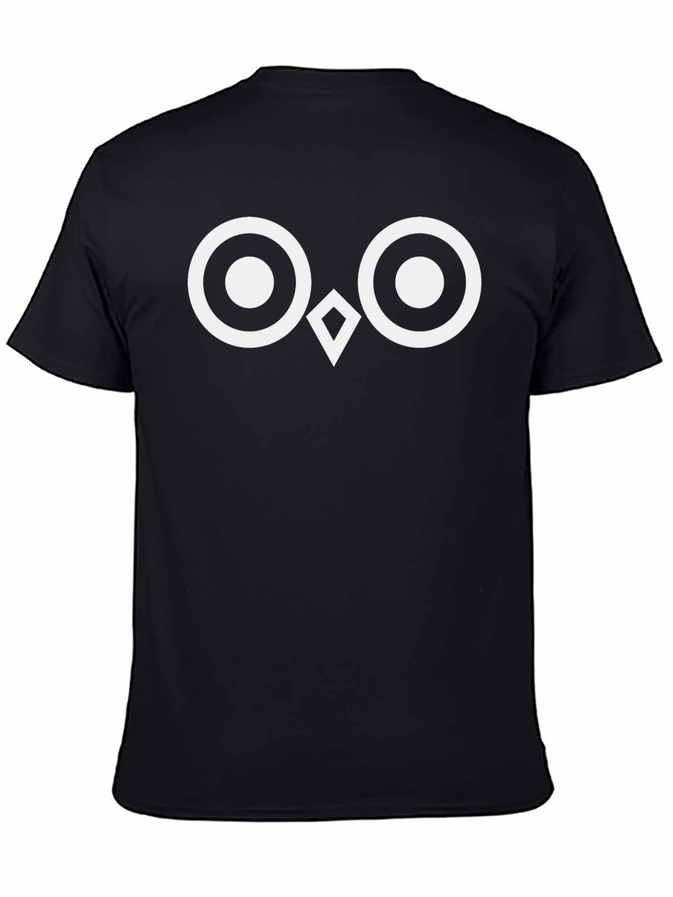 Owl Eyes Graphic Tee - Black Cotton T-Shirt