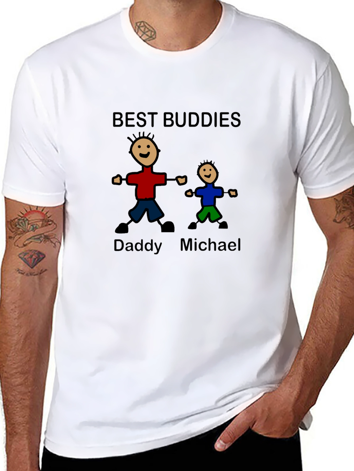 Best Buddies Daddy & Michael Graphic T-Shirt