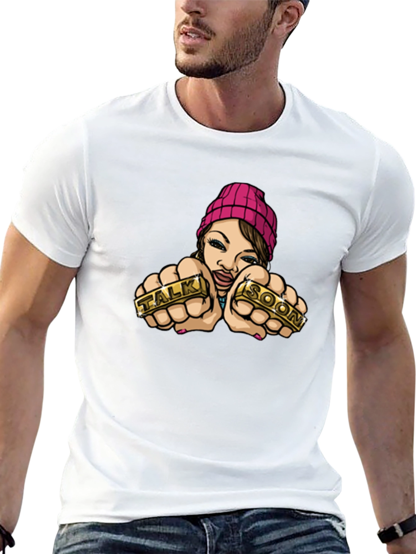 Talk Soon Graphic T-Shirt - Edgy Streetwear Style