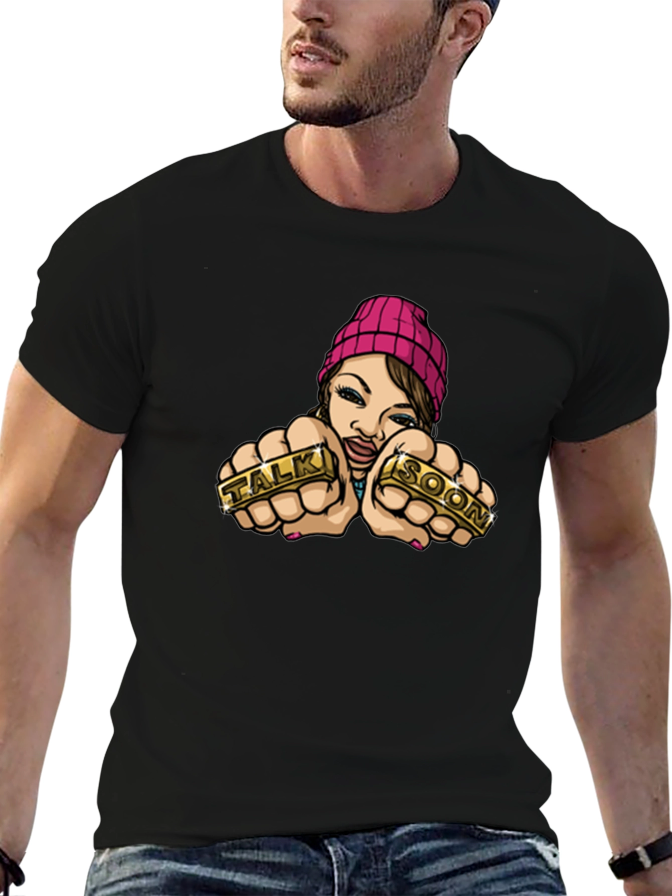 Talk Soon Graphic T-Shirt - Edgy Streetwear Style