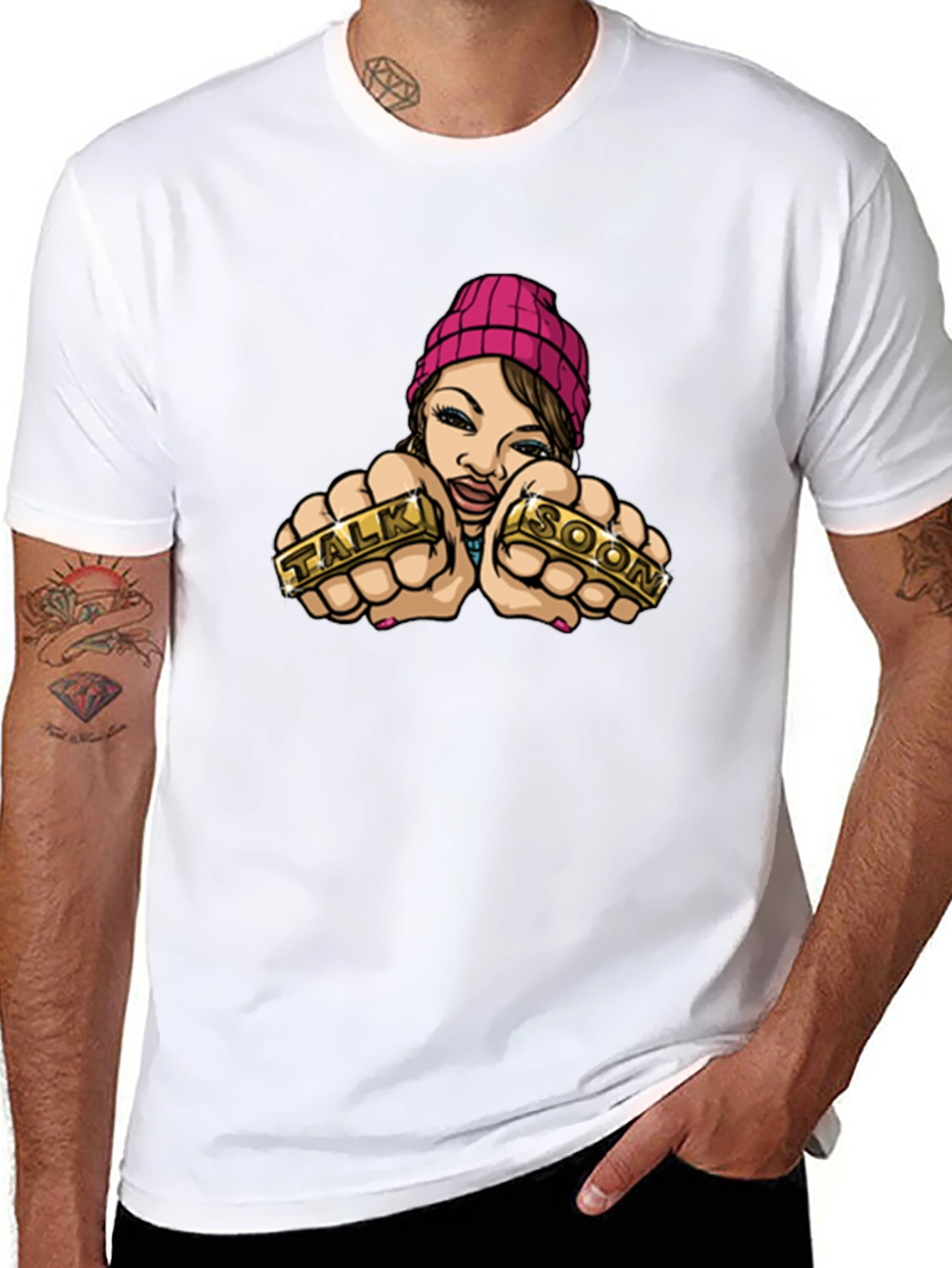 Talk Soon Graphic T-Shirt - Edgy Streetwear Style