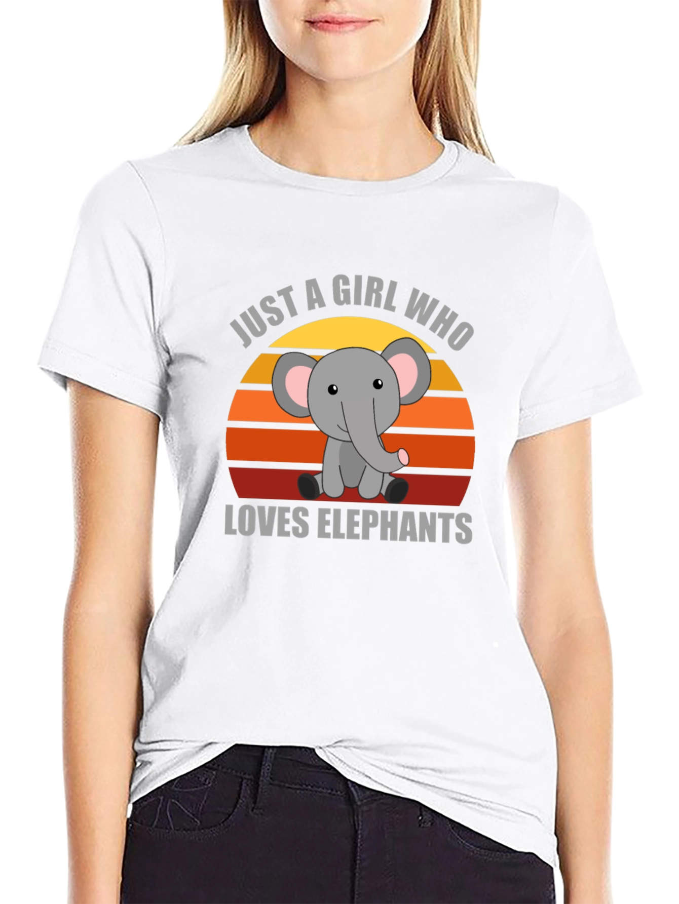 Just A Girl Who Loves Elephants T-Shirt