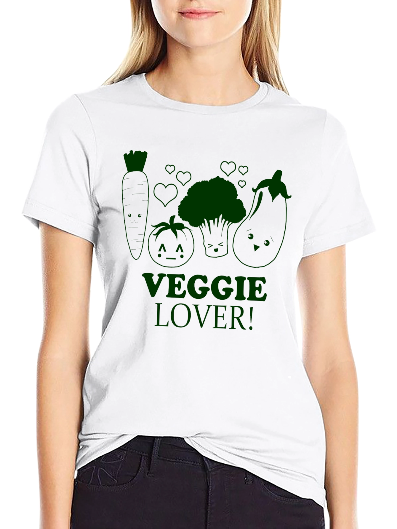 Veggie Lover Black T-Shirt