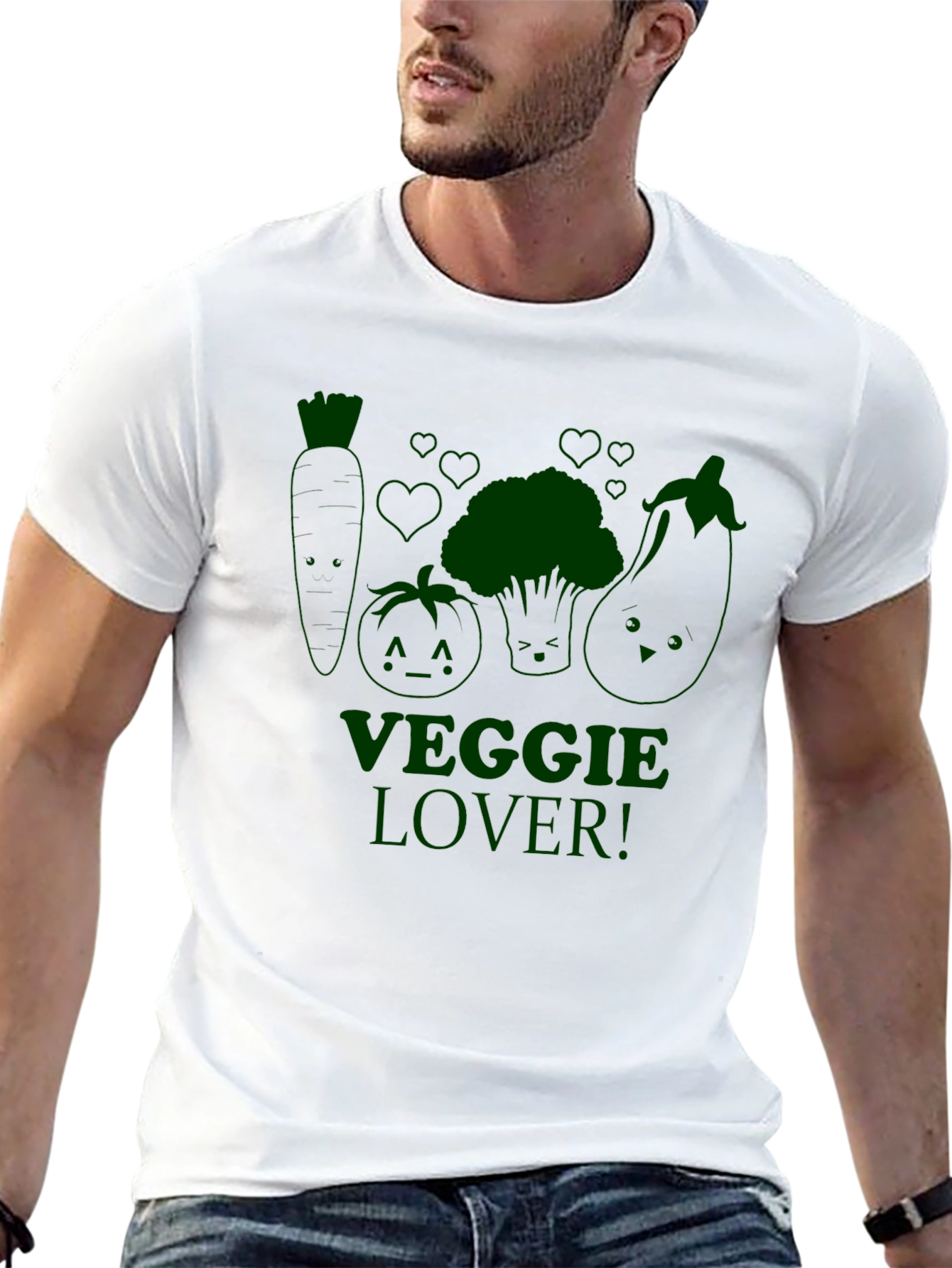 Veggie Lover Black T-Shirt