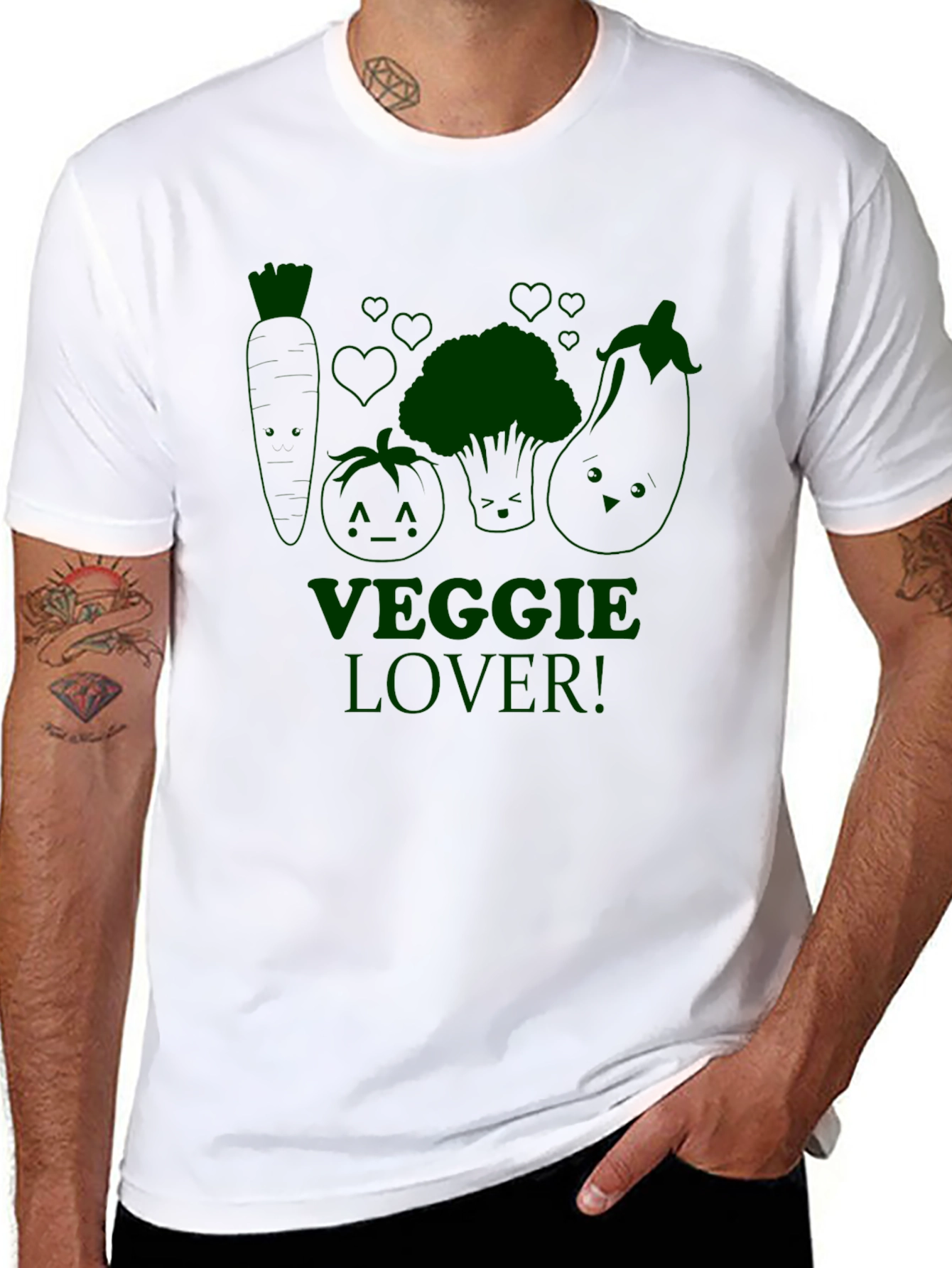 Veggie Lover Black T-Shirt