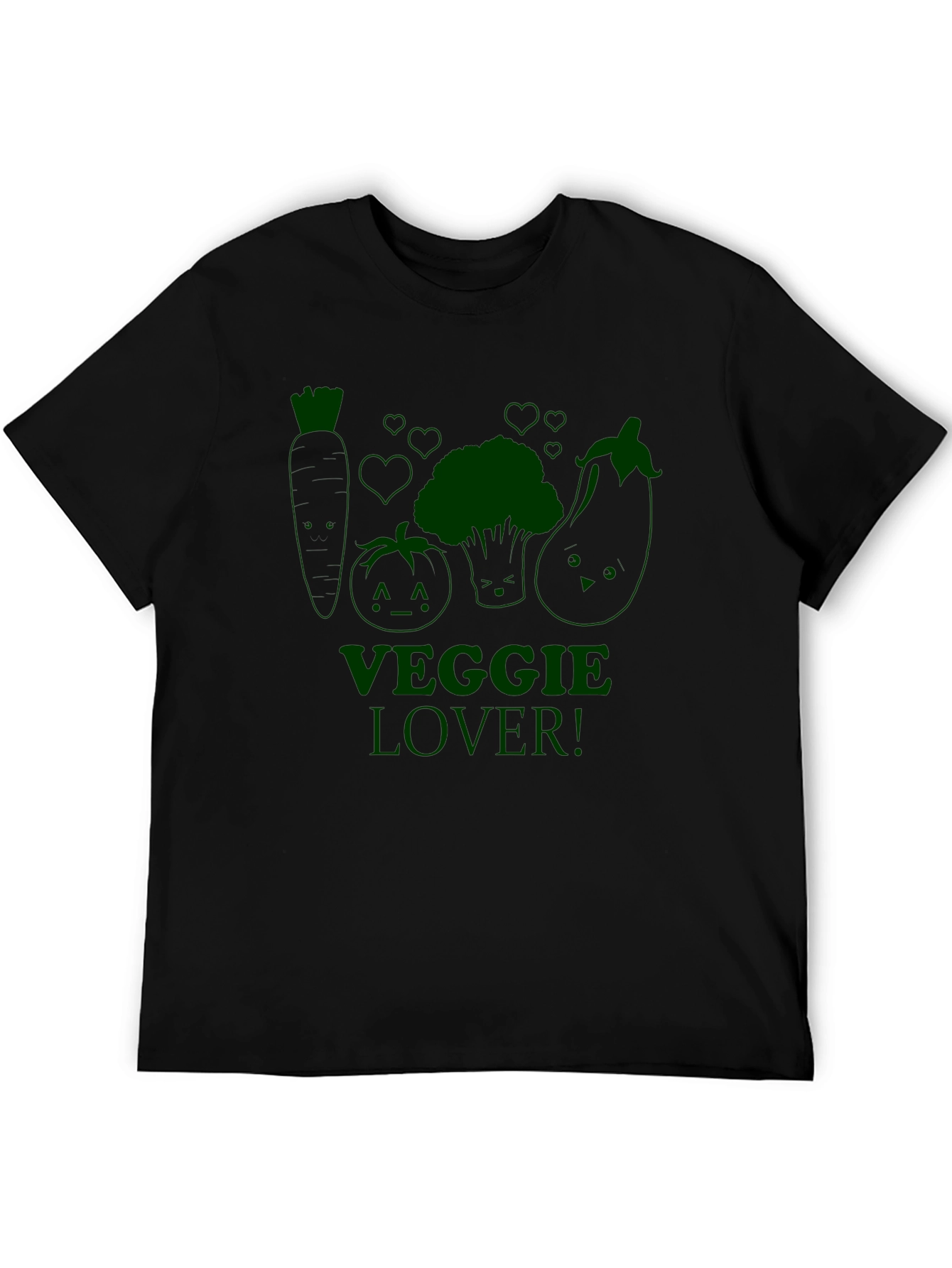 Veggie Lover Black T-Shirt