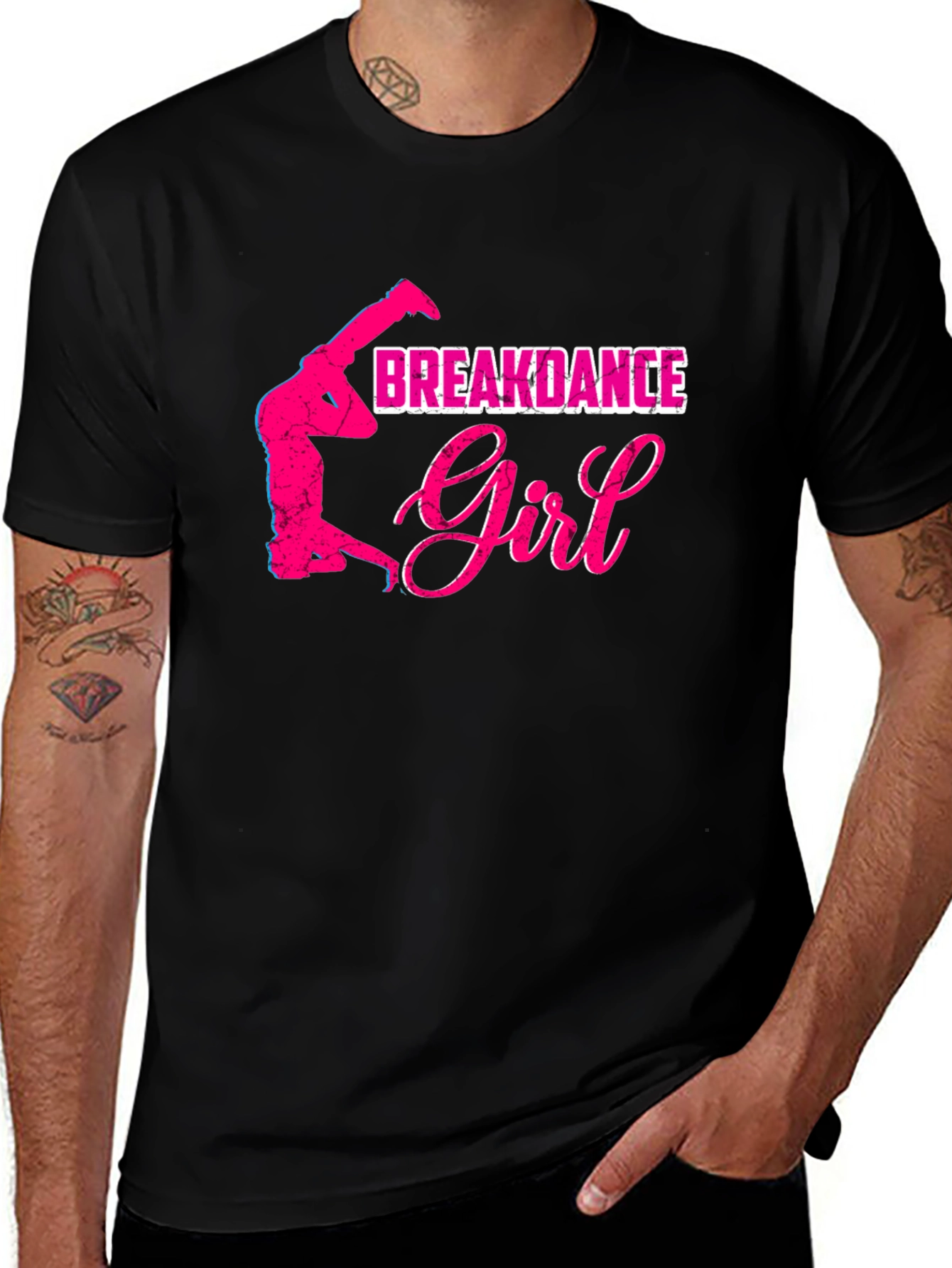 Breakdance Girl Graphic T-Shirt
