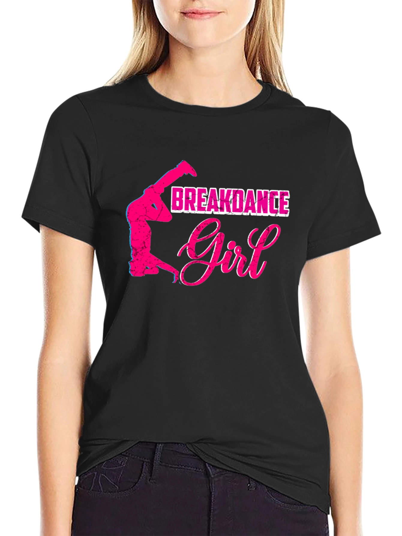 Breakdance Girl Graphic T-Shirt