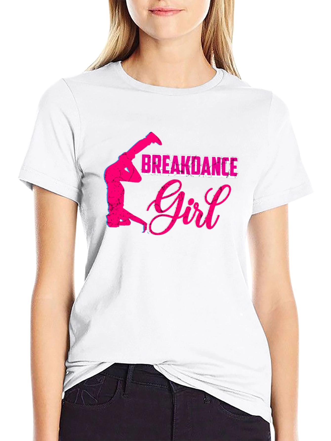 Breakdance Girl Graphic T-Shirt