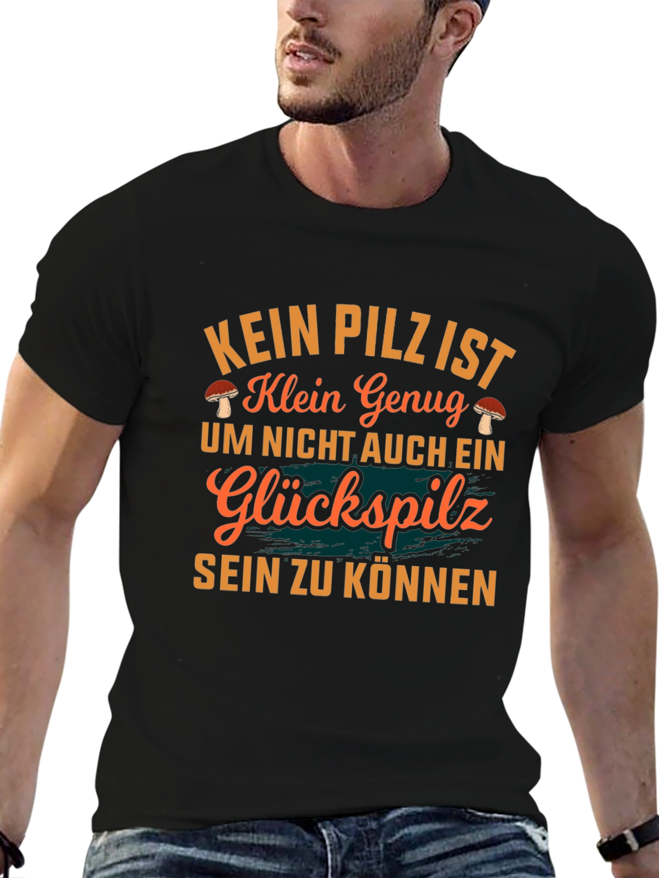 Funny German Lucky Mushroom Graphic Tee