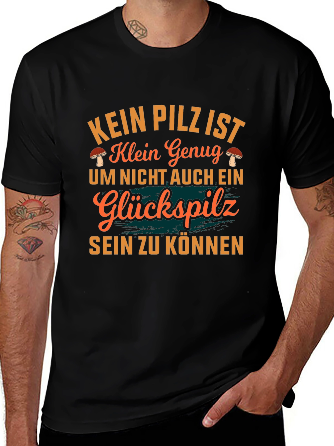 Funny German Lucky Mushroom Graphic Tee