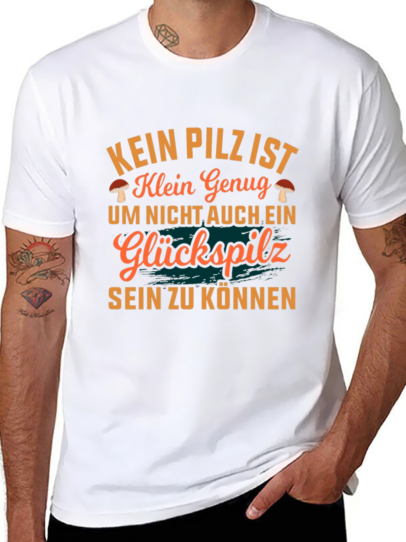 Funny German Lucky Mushroom Graphic Tee