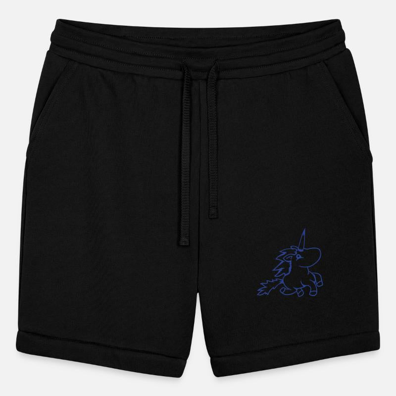 Unicorn rides fast gallop cute cartoon horse cool