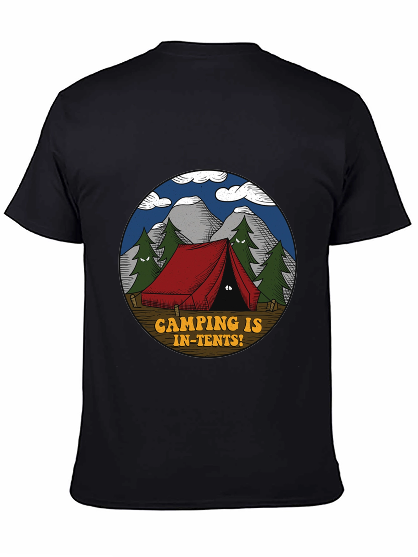 Camping Is In-Tents Graphic T-Shirt