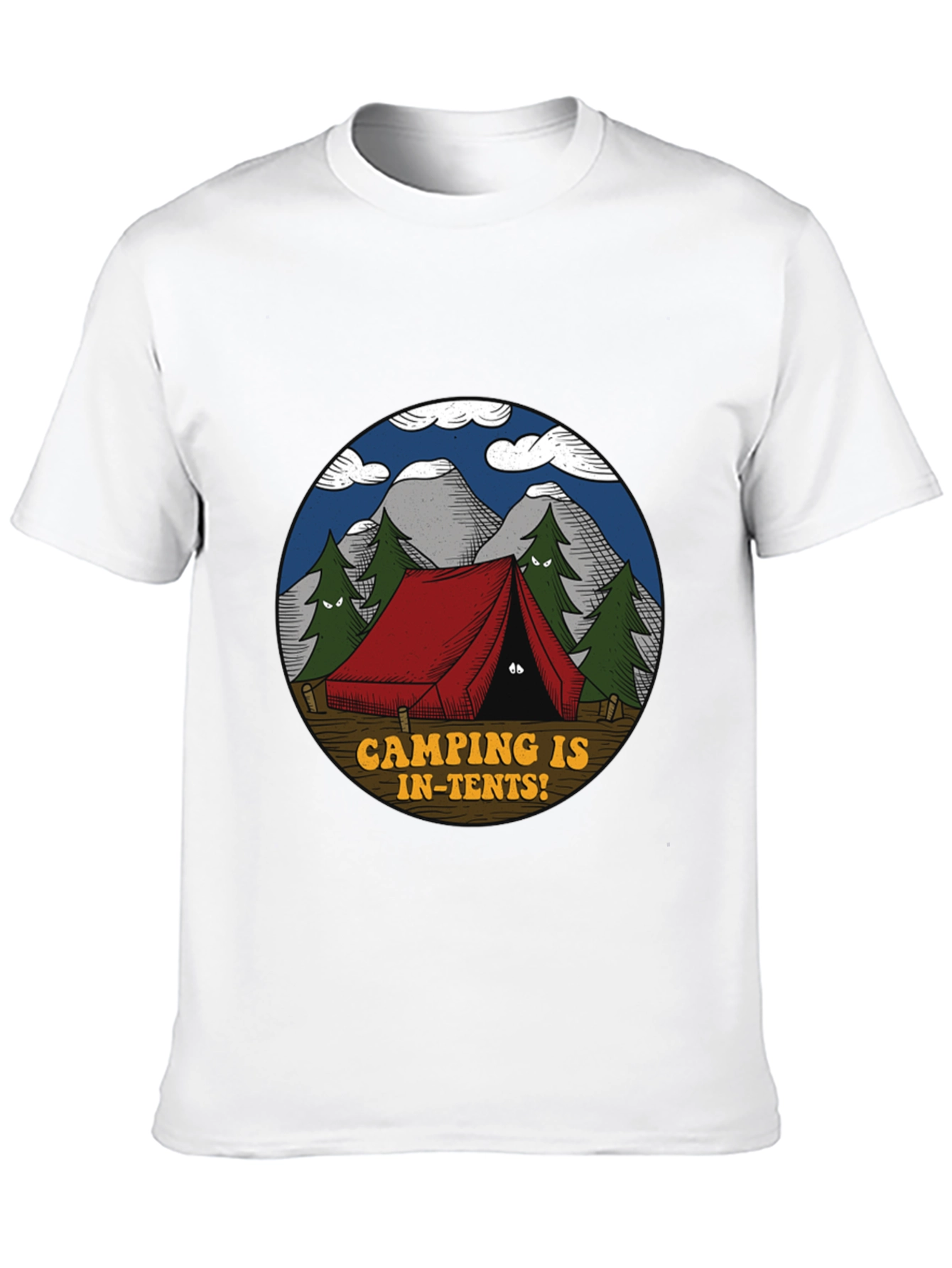 Camping Is In-Tents Graphic T-Shirt