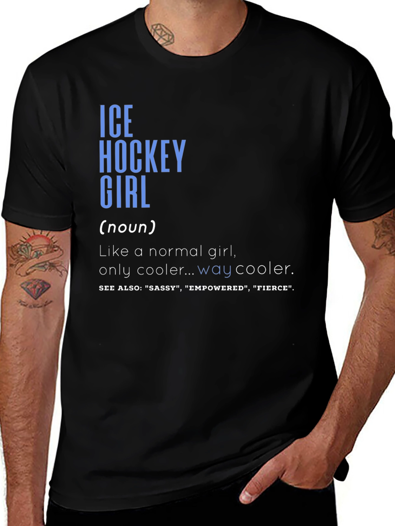 Ice Hockey Girl Definition T-Shirt