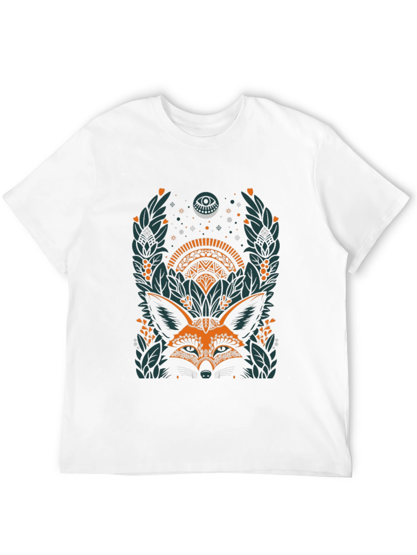 Mystic Fox Graphic Tee - Unisex Black T-Shirt