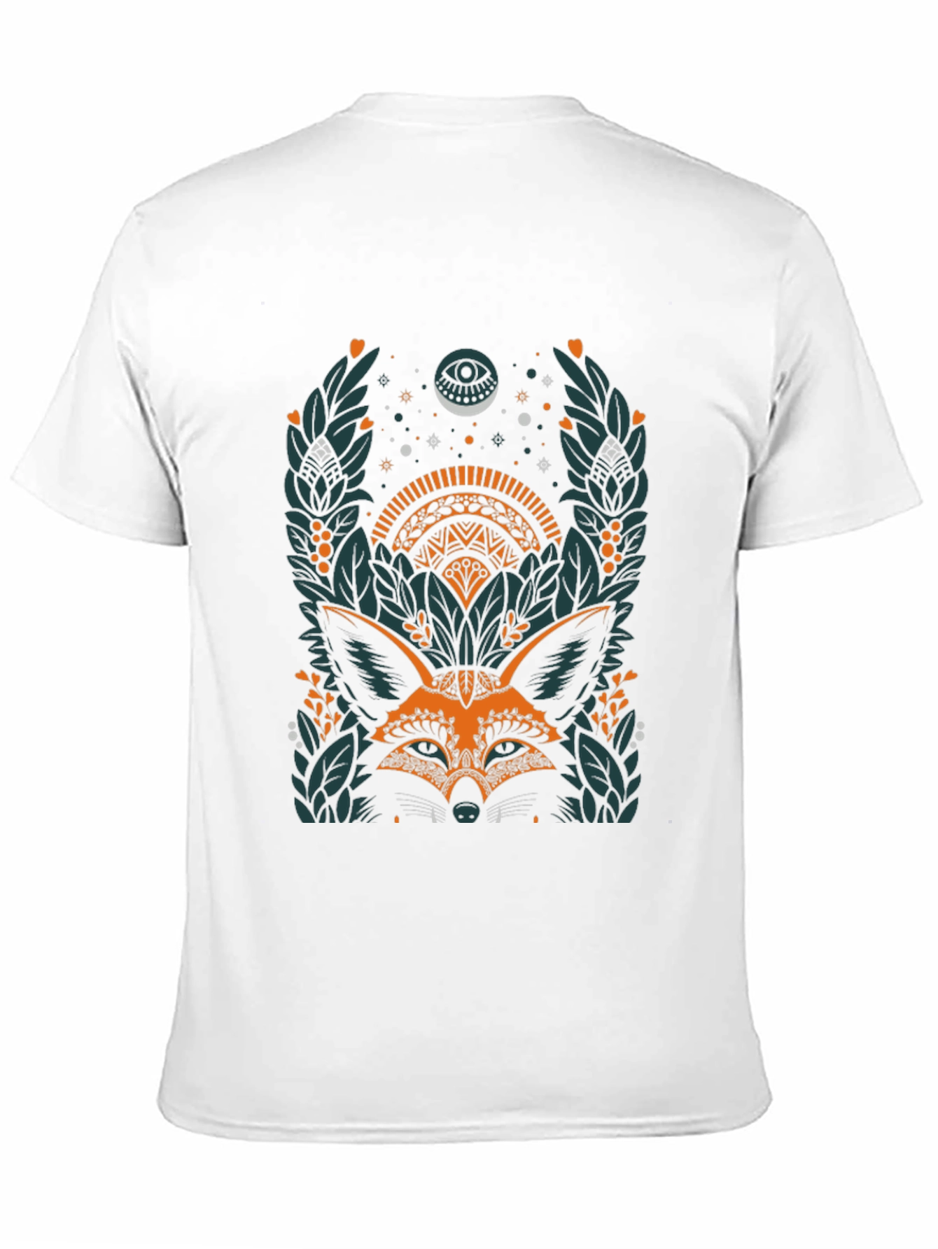 Mystic Fox Graphic Tee - Unisex Black T-Shirt