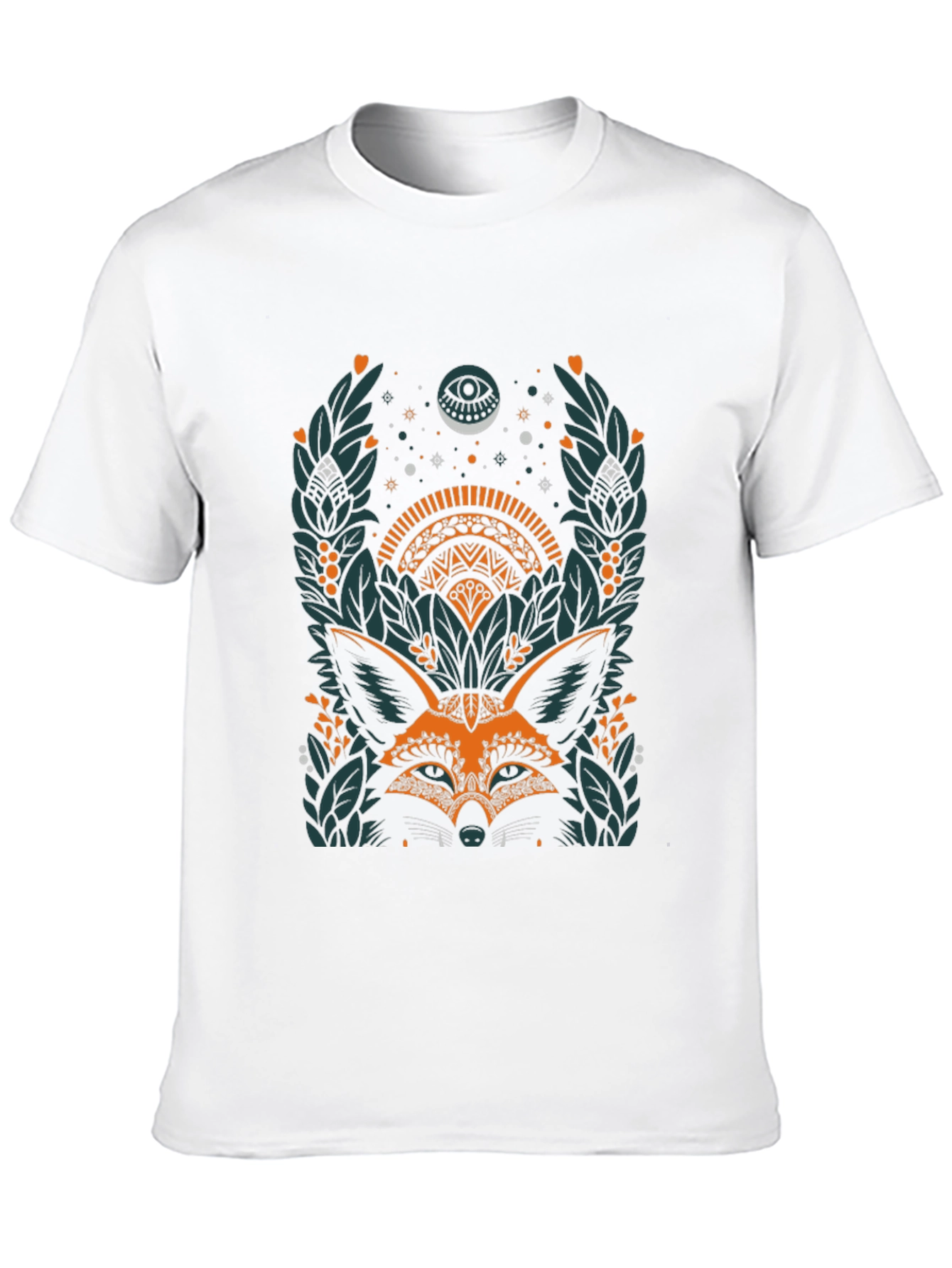 Mystic Fox Graphic Tee - Unisex Black T-Shirt