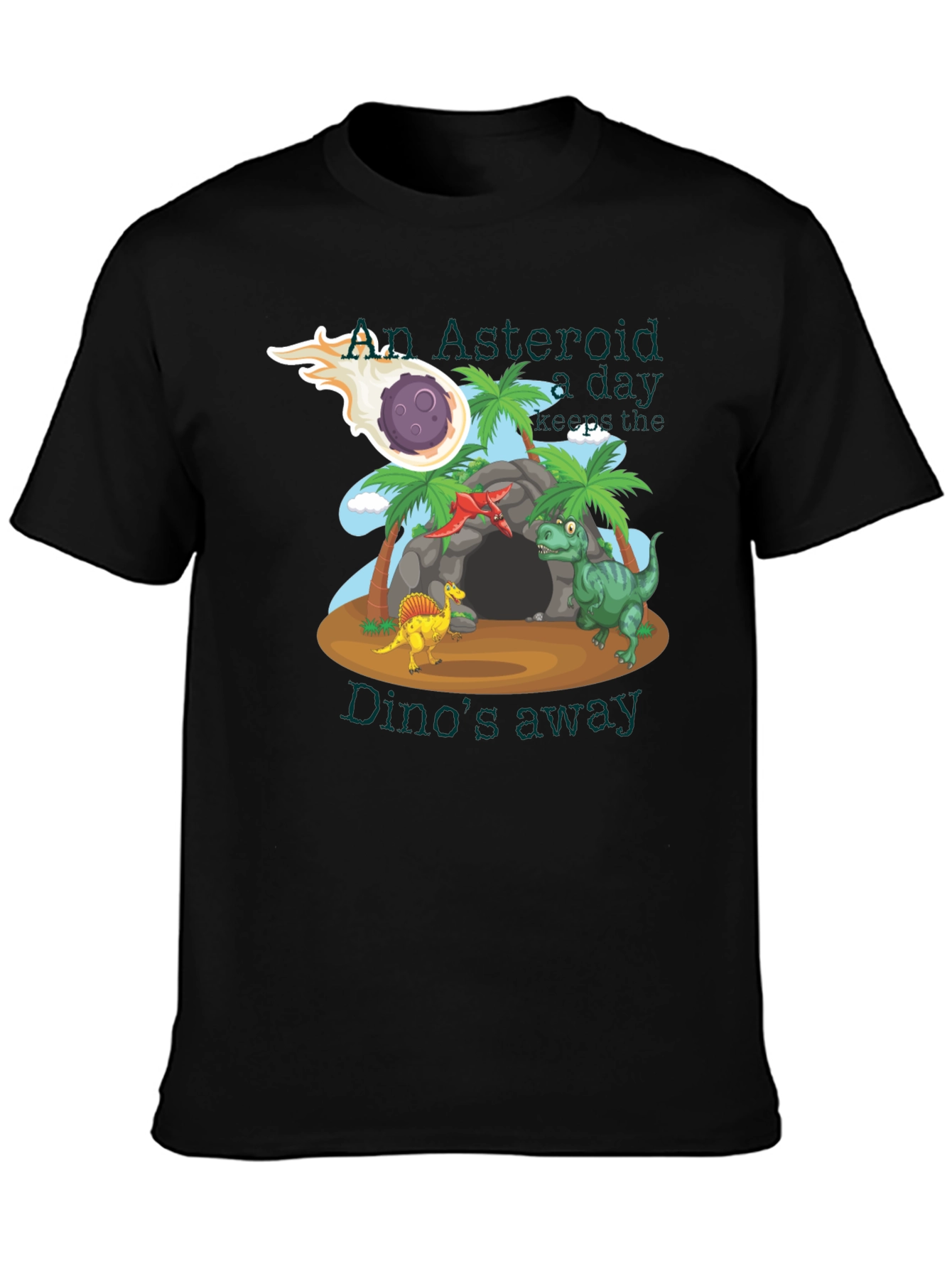 An Asteroid a Day T-Shirt - Dinosaur Graphic Tee