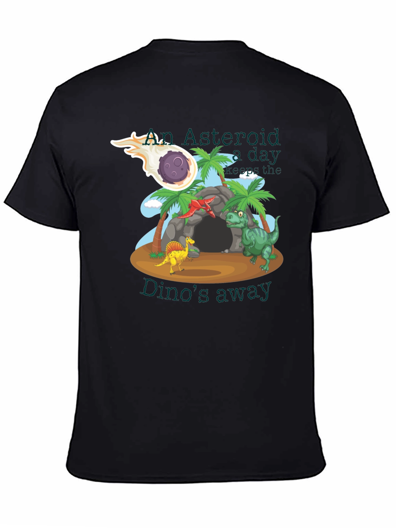An Asteroid a Day T-Shirt - Dinosaur Graphic Tee