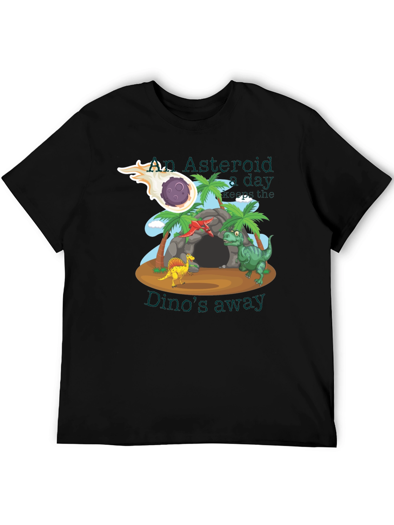 An Asteroid a Day T-Shirt - Dinosaur Graphic Tee