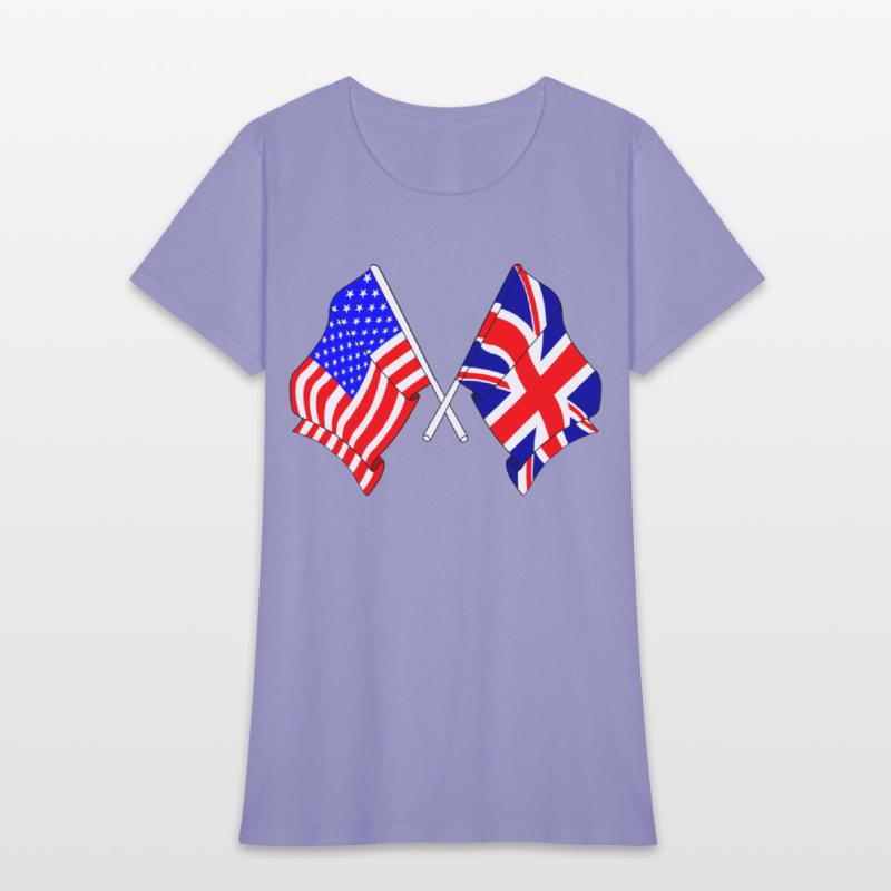 USA and flag England