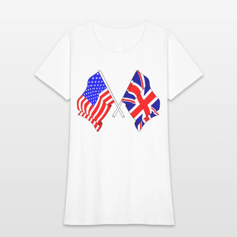 USA and flag England