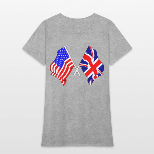 USA and flag England