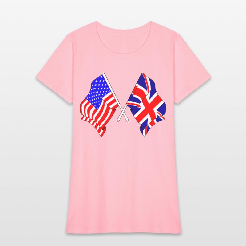 USA and flag England