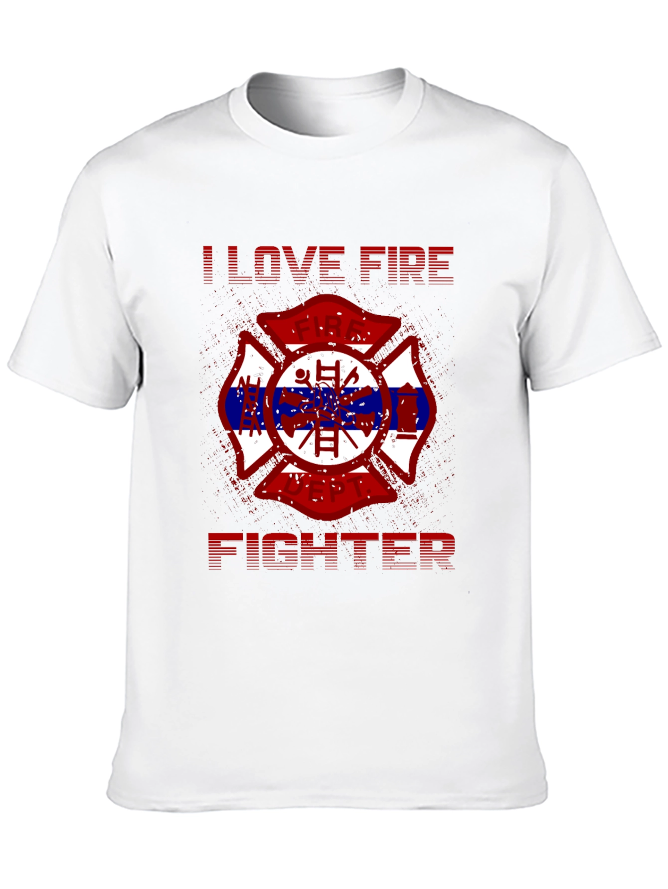 I Love Firefighter Graphic T-Shirt