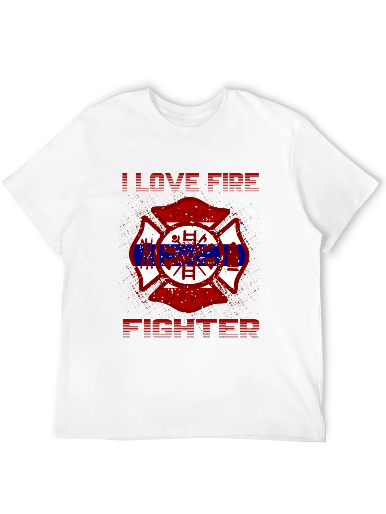 I Love Firefighter Graphic T-Shirt